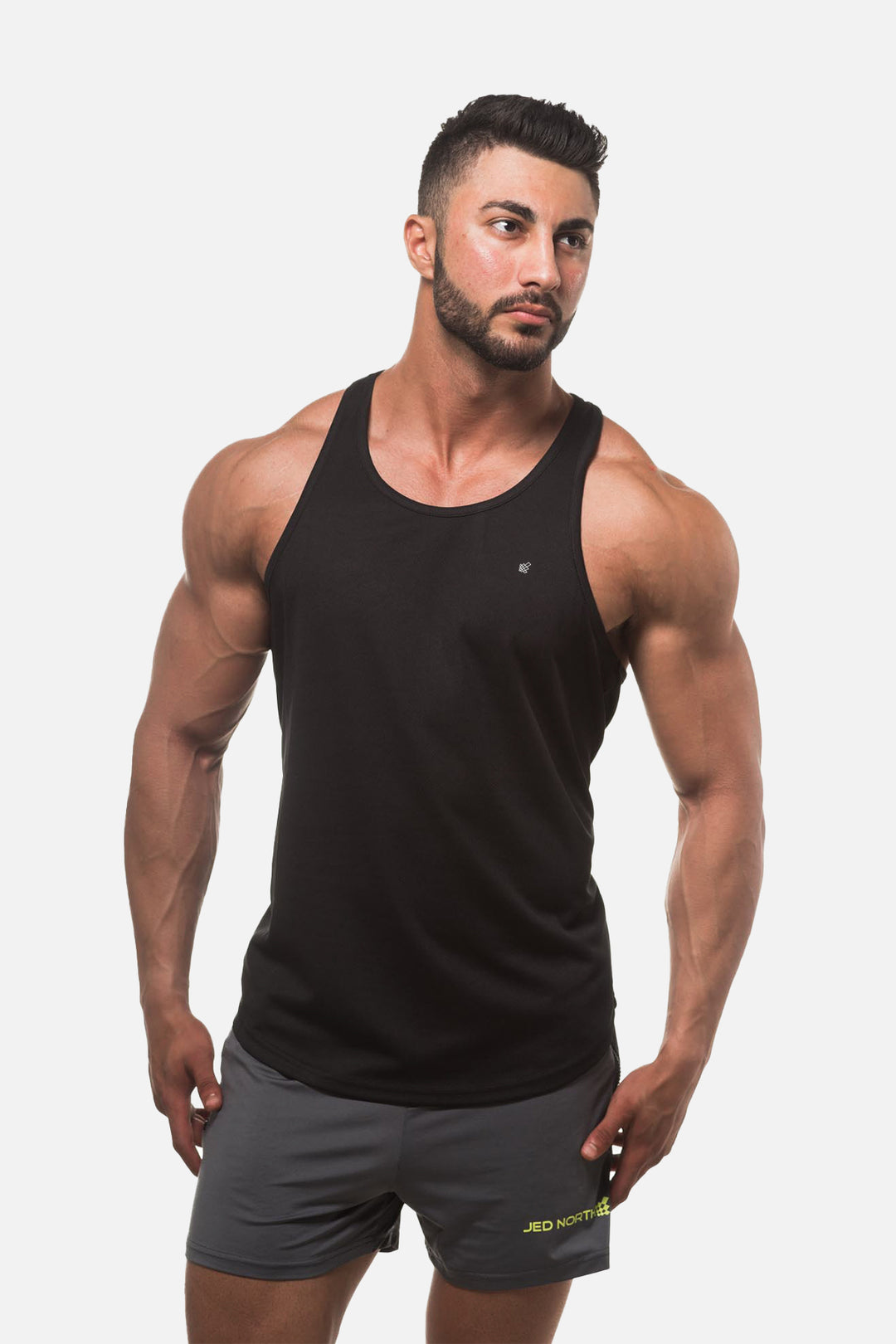Fast-Dry Bodybuilding Workout Stringer - Black