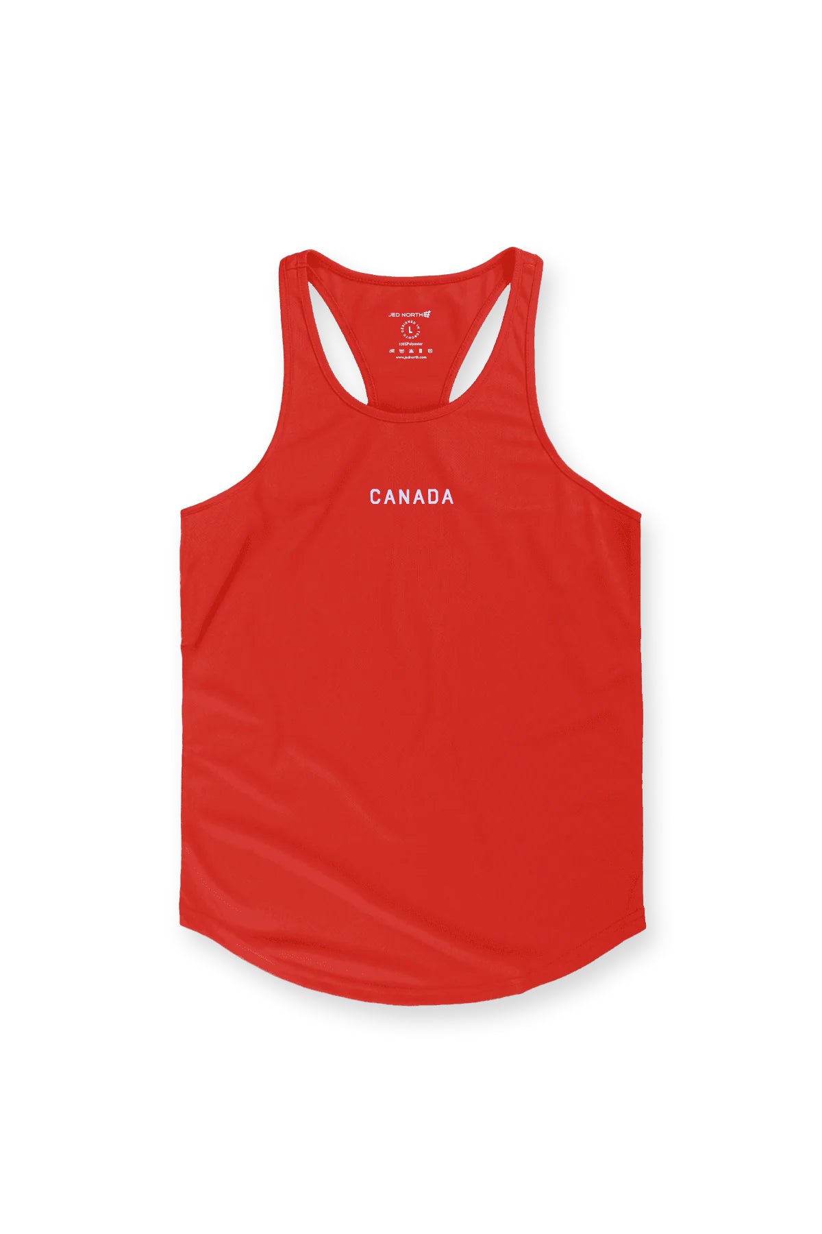 Fast Dry Bodybuilding Workout Stringer OH CANADA RED Jed North fast-dry-bodybuilding-workout-stringer-oh-canada-red-jed-north