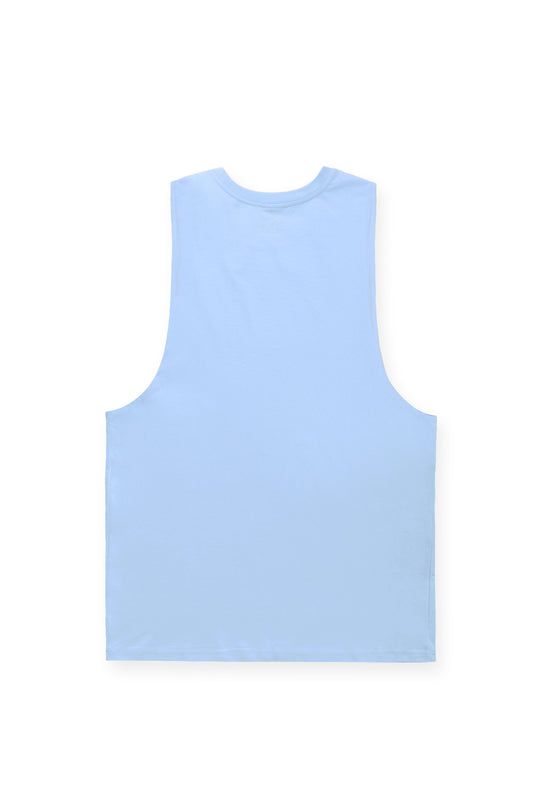 Men's Sleeveless Training Tee - Blue