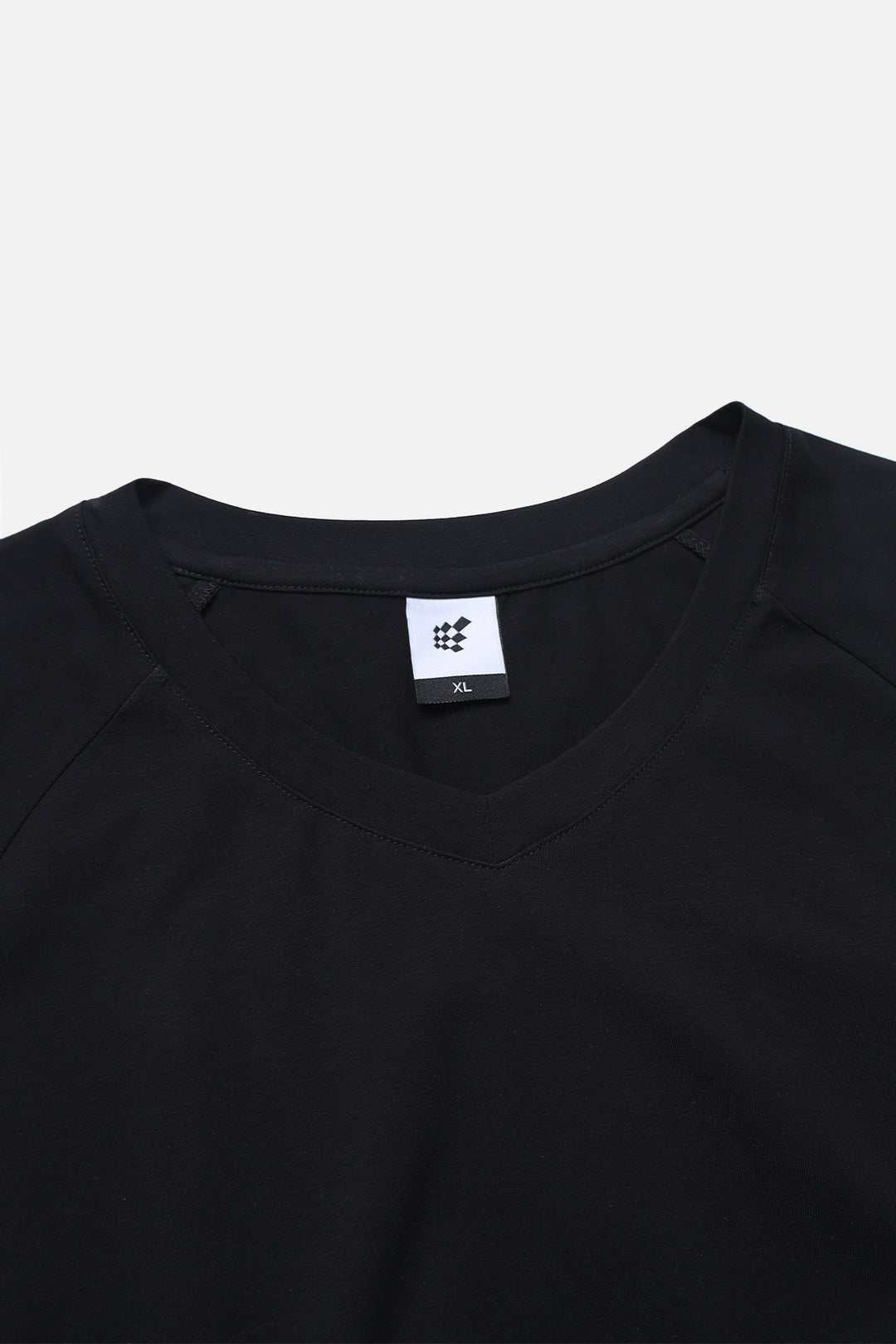 V Neck Muscle-Fit T-Shirt - Black