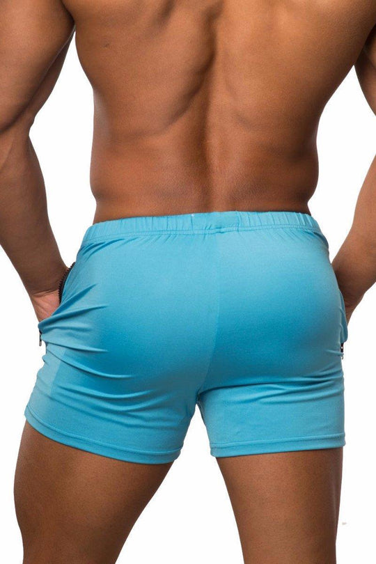Agile Shorts - Aqua Blue Men Shorts Jed North