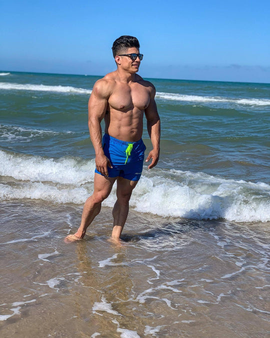 Agile Shorts - Aqua Blue Men Shorts Jed North