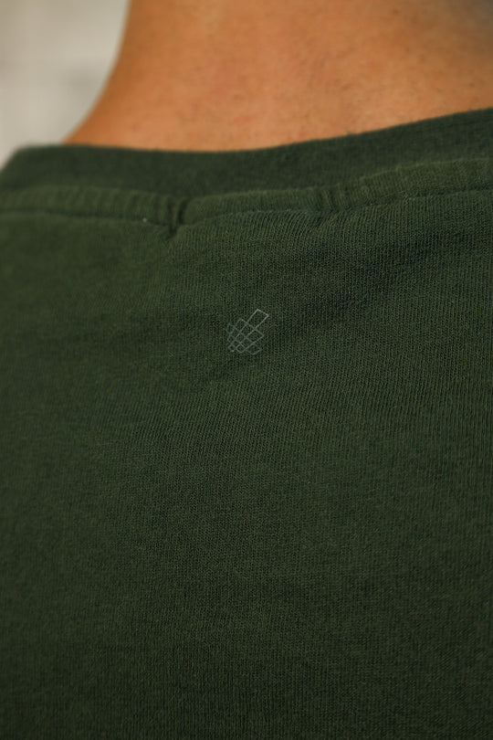 Box Cut Muscle Tee - Forest Green