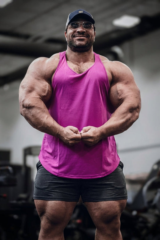 Fast-Dry Bodybuilding Workout Stringer - Magenta