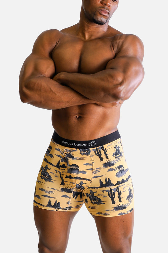Men's Boxer Briefs - Wild West