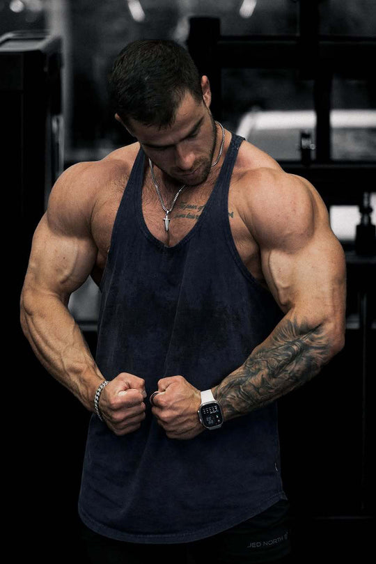 Classic Vintage Washed Racerback Stringer - Navy