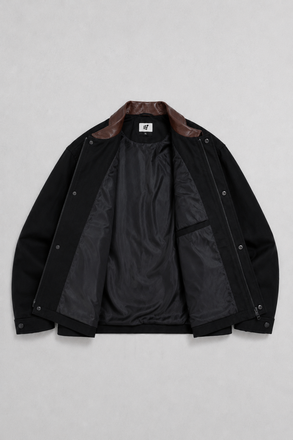 Retro Oversized Canvas Jacket - Black – Jed North