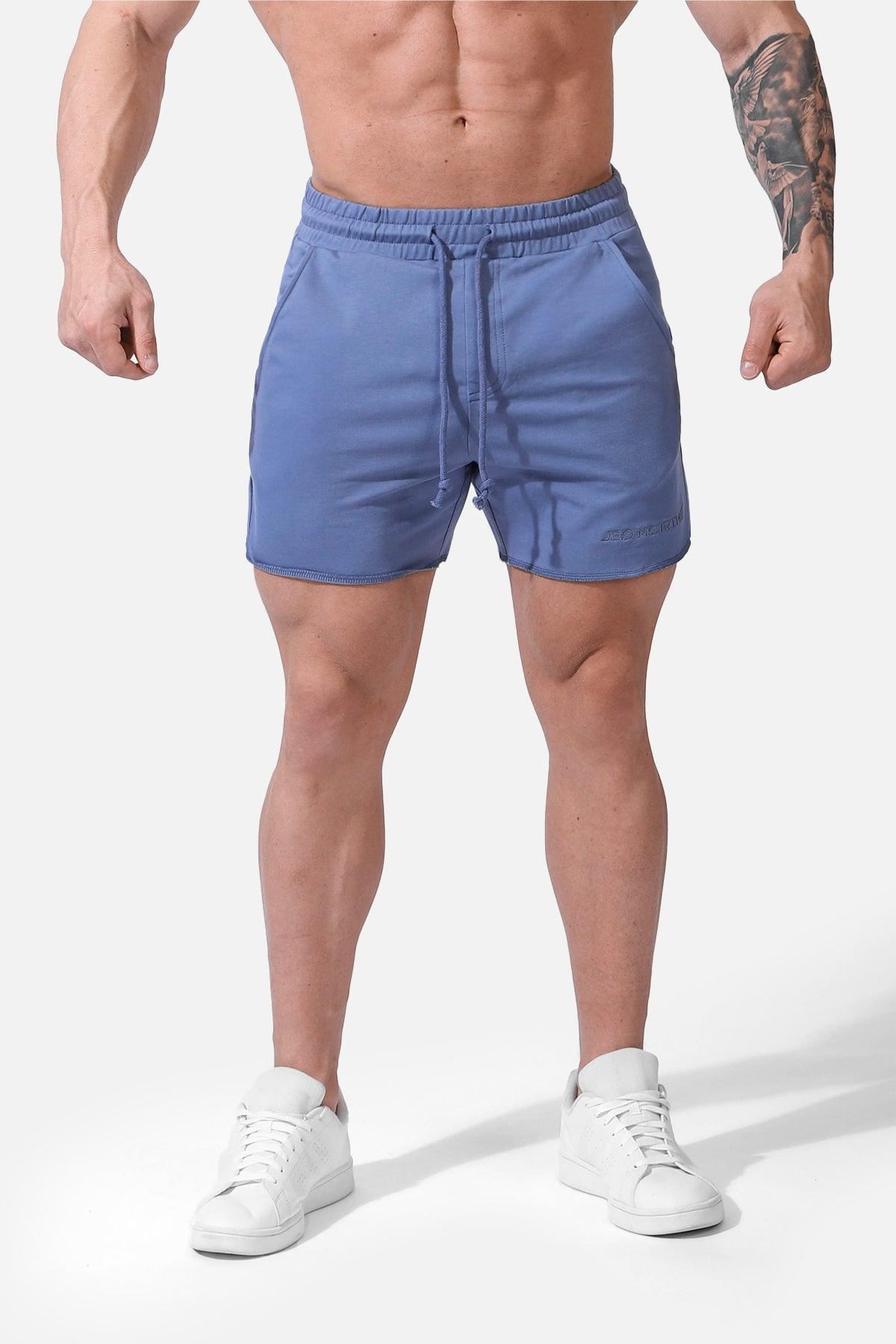 Motion 5'' Varsity Sweat Shorts - Steel Blue - Jed North