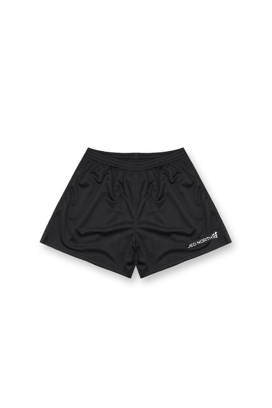 Athletic Mesh Shorts - Black