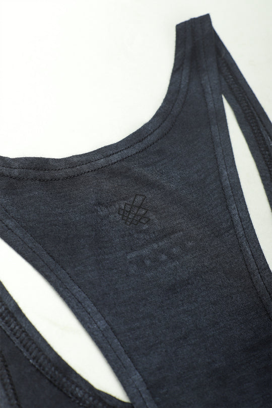 Classic Bodybuilding Racerback Stringer - Gray Ombre