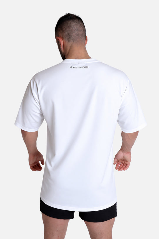Energy Oversized T-Shirt - White Menace to Ordinary