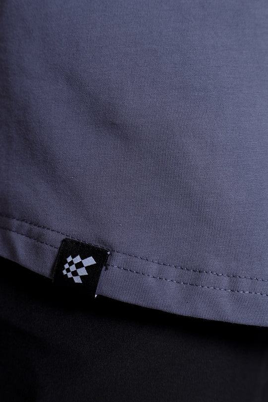 Button-up Muscle T-Shirt - Storm Gray
