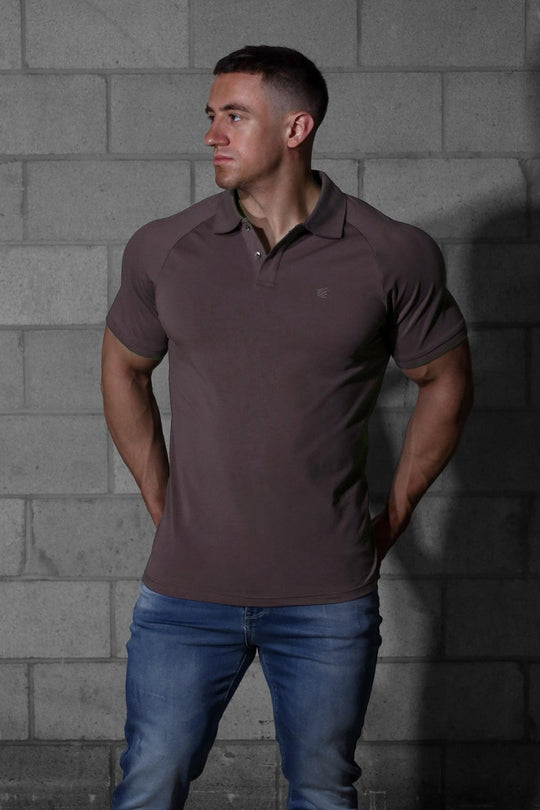 Muscle Fit All-Day Polo T-Shirt - Steel Gray