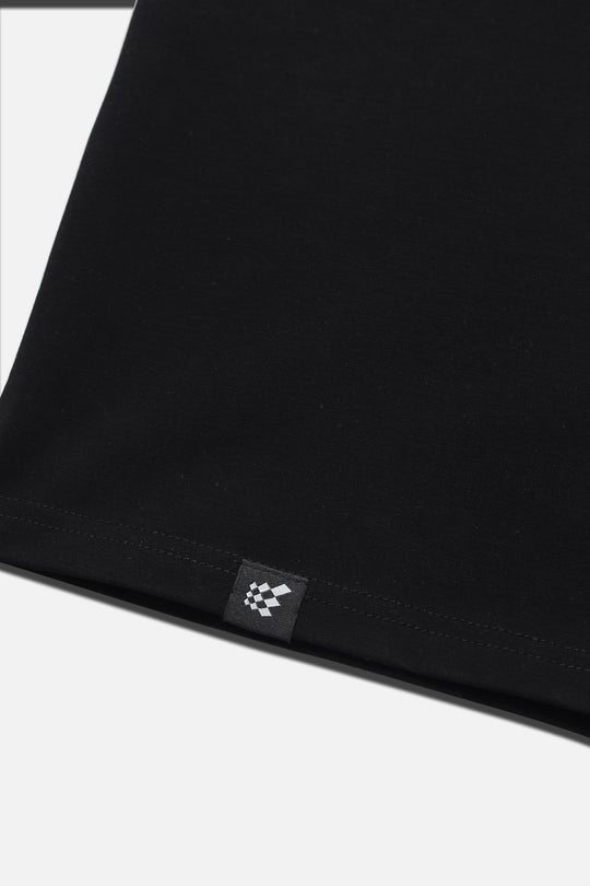 V Neck Muscle-Fit T-Shirt - Black