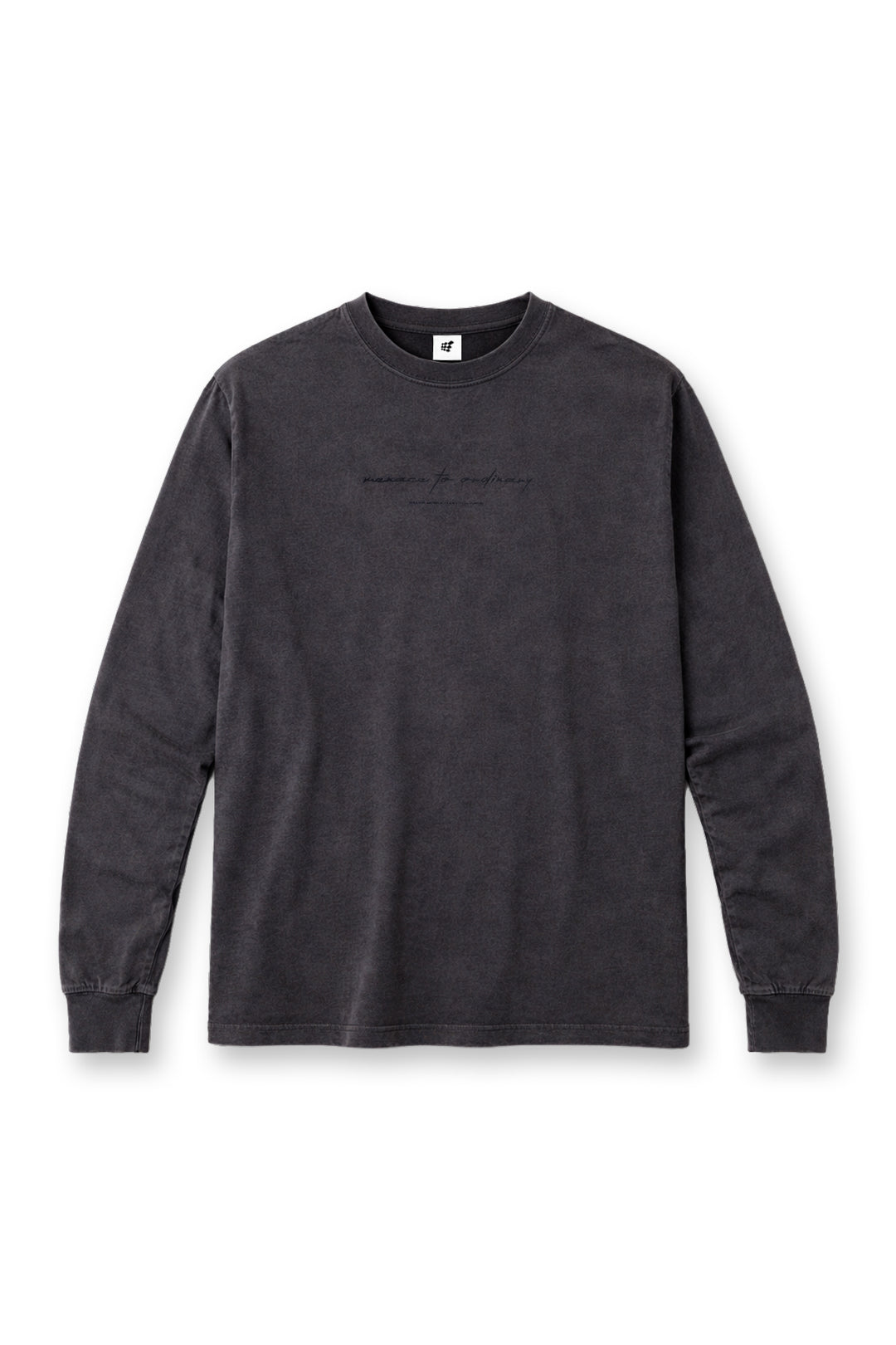Vintage Wash Long Sleeve T-Shirt - Black