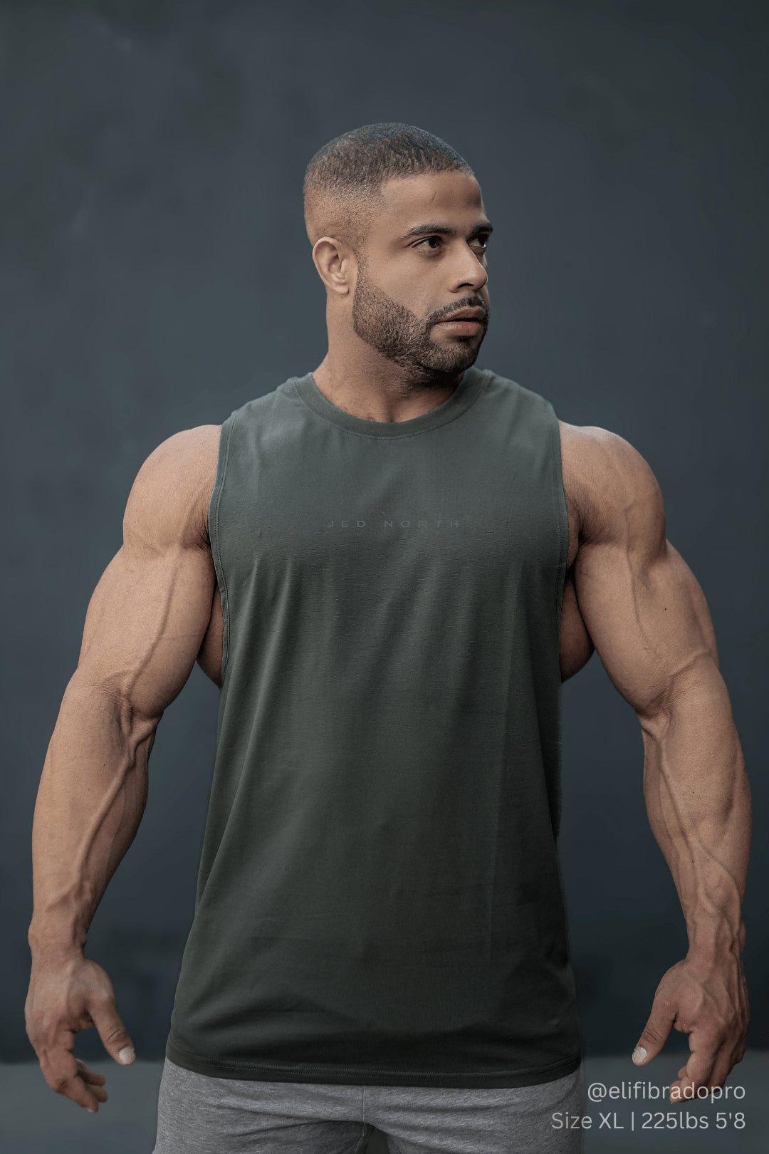 Apollo Men's Sleeveless Training Tee - Moss Green